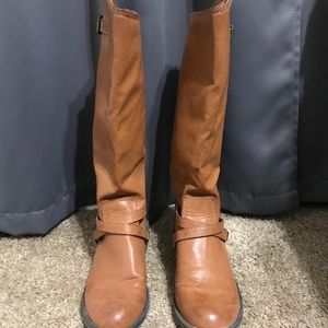 Women’s Brown Leather Riding Boots